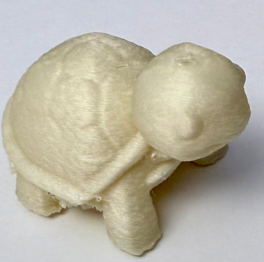 White Turtle Mini 3D Printed Figure