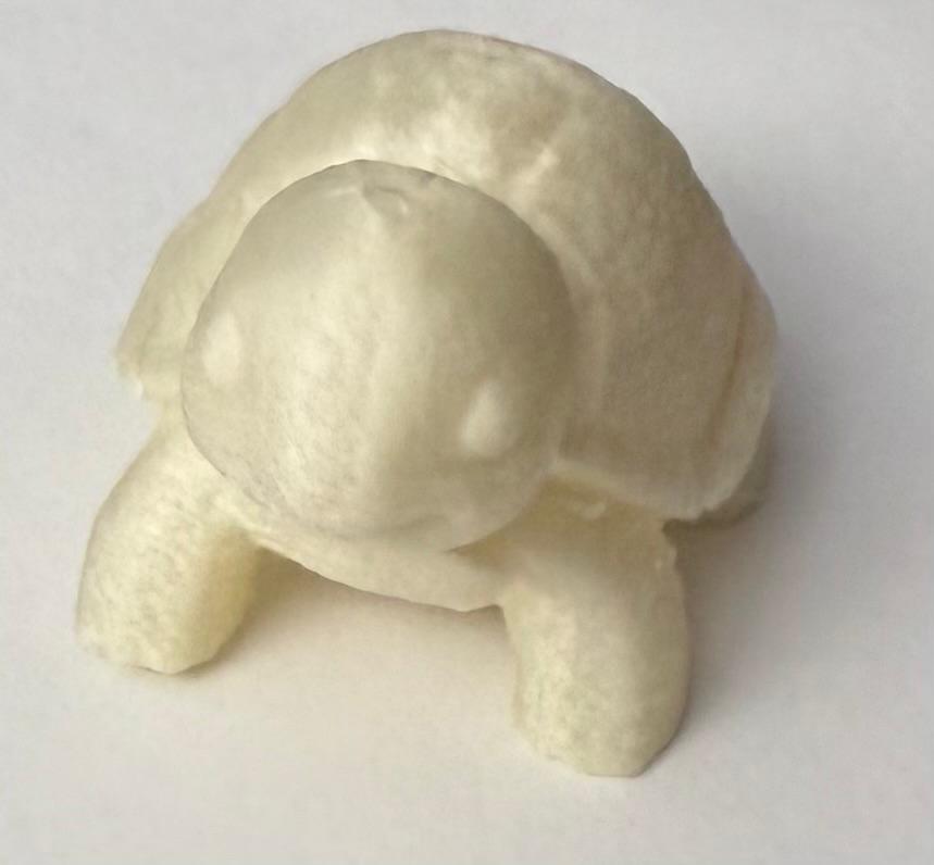 White Turtle Mini 3D Printed Figure